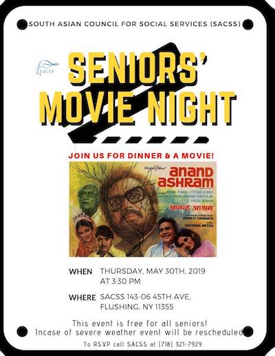 Senior Movie Night Anand Ashram Screening