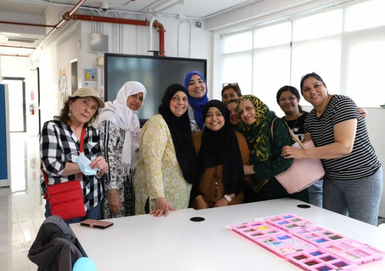 Wednesdays for Women Program Gets Creative making custom colorful soaps!